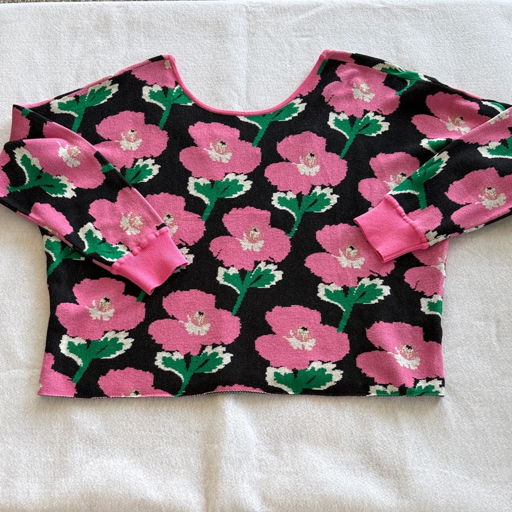 Daily practice women’s  Sweater Top - Pink/Black